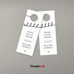 18 Free Door Hanger Templates (Word, Pdf, Psd) ᐅ Templatelab Throughout Free Printable Door Knob Hanger Template