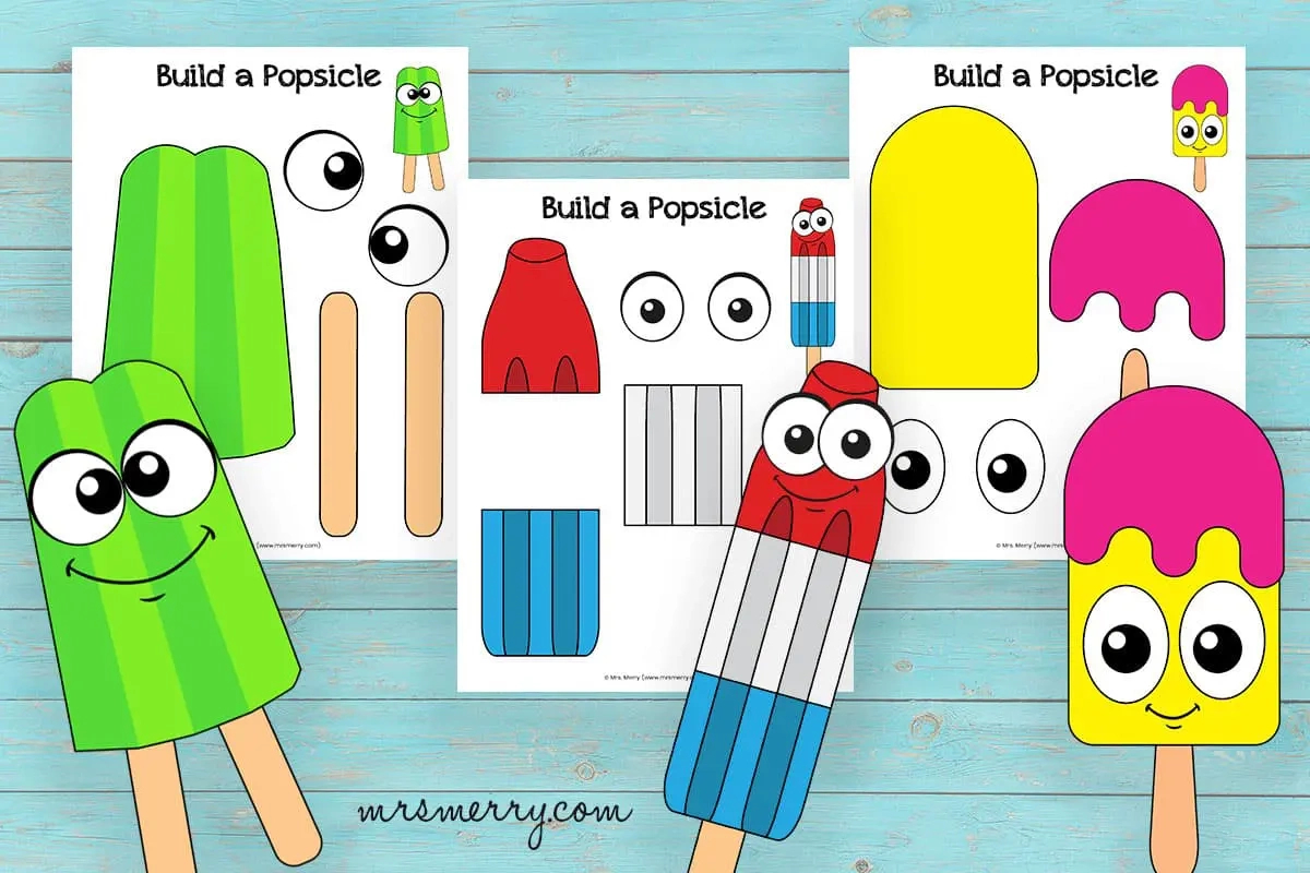 18 Popsicle Templates Free Printable | Mrs. Merry with regard to Free Printable Craft Template For Adults