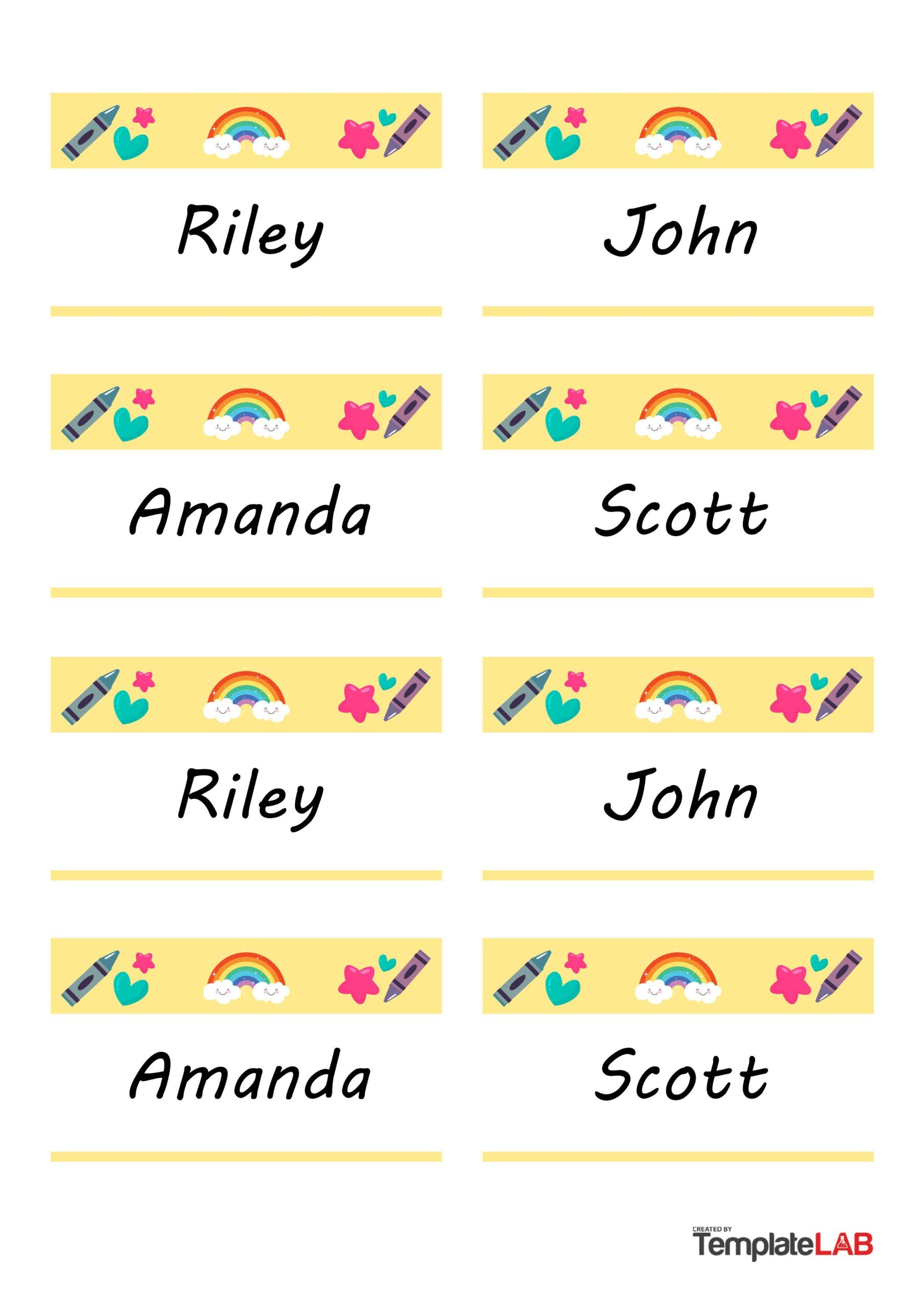 19 Editable Name Tag &amp;amp; Name Badge Templates [Free] in Free Printable Desk Name Tag Template