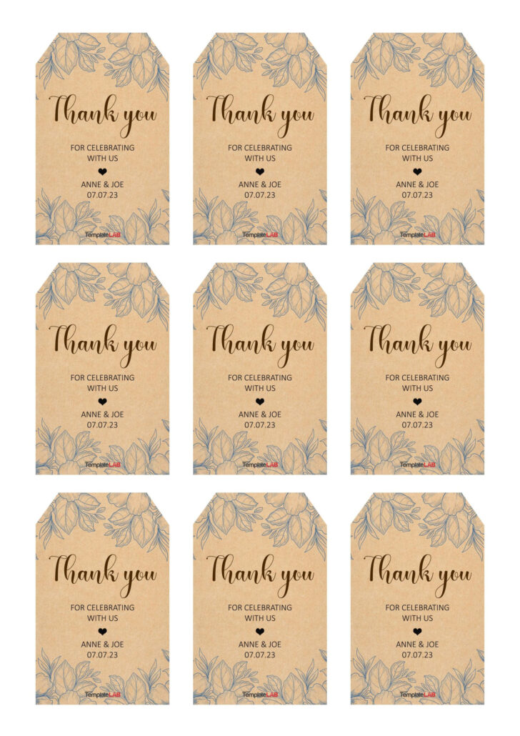 Free Printable Editable Gift Tag Template