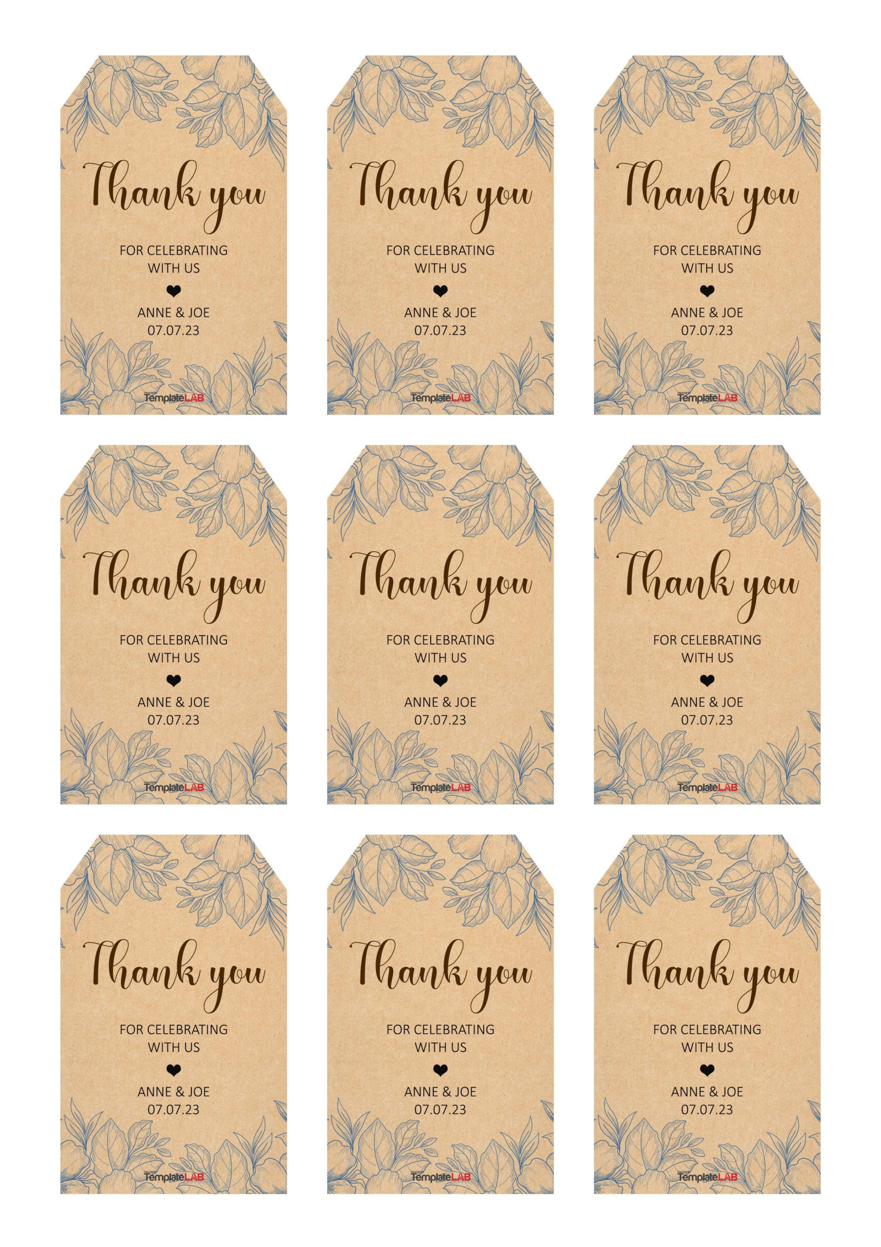 19 Free Editable Gift Tag Templates [Word, Pptx, Psd] with regard to Free Printable Editable Gift Tag Template