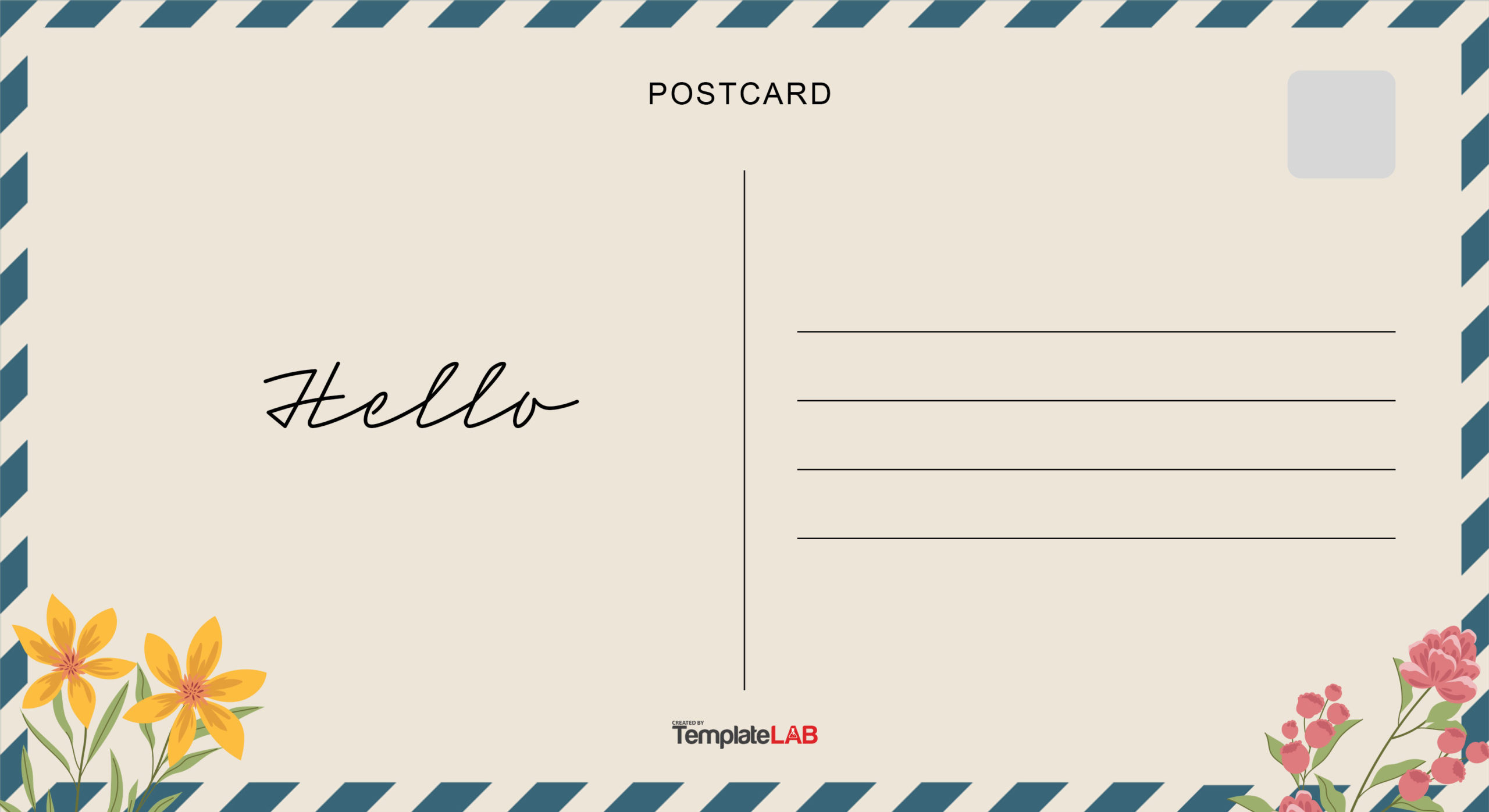 19 Printable Postcard Templates &amp;amp; Designs [Word, Pdf, Psd] within Free Printable 4X6 Postcard Template