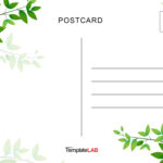 19 Printable Postcard Templates & Designs [Word, Pdf, Psd] Within Free Printable Blank Postcards Template