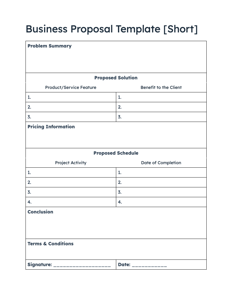 2 Free Business Proposal Templates [Download Now] regarding Free Printable Business Proposal Template