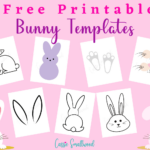 20 Cute Bunny Templates   Cassie Smallwood Intended For Free Printable Bunny Rabbit Template