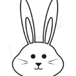 20 Cute Bunny Templates   Cassie Smallwood Throughout Free Printable Bunny Face Template