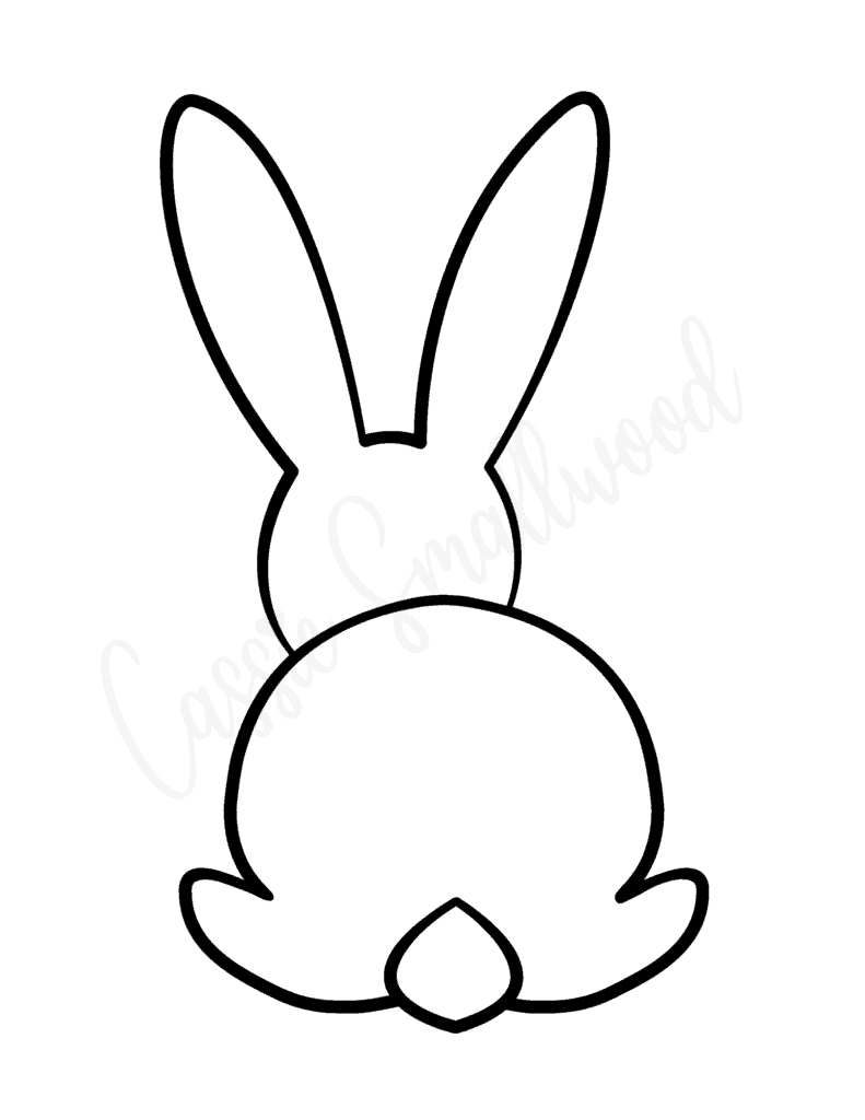 20 Cute Bunny Templates - Cassie Smallwood within Free Printable Bunny Rabbit Template