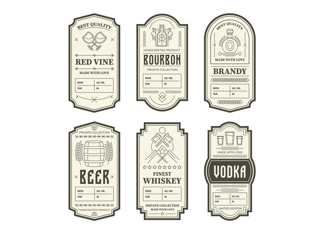 20+ Drink &amp;amp; Food Label Design Templates 2021 - Blog Of Web Design pertaining to Free Printable Beer Label Template