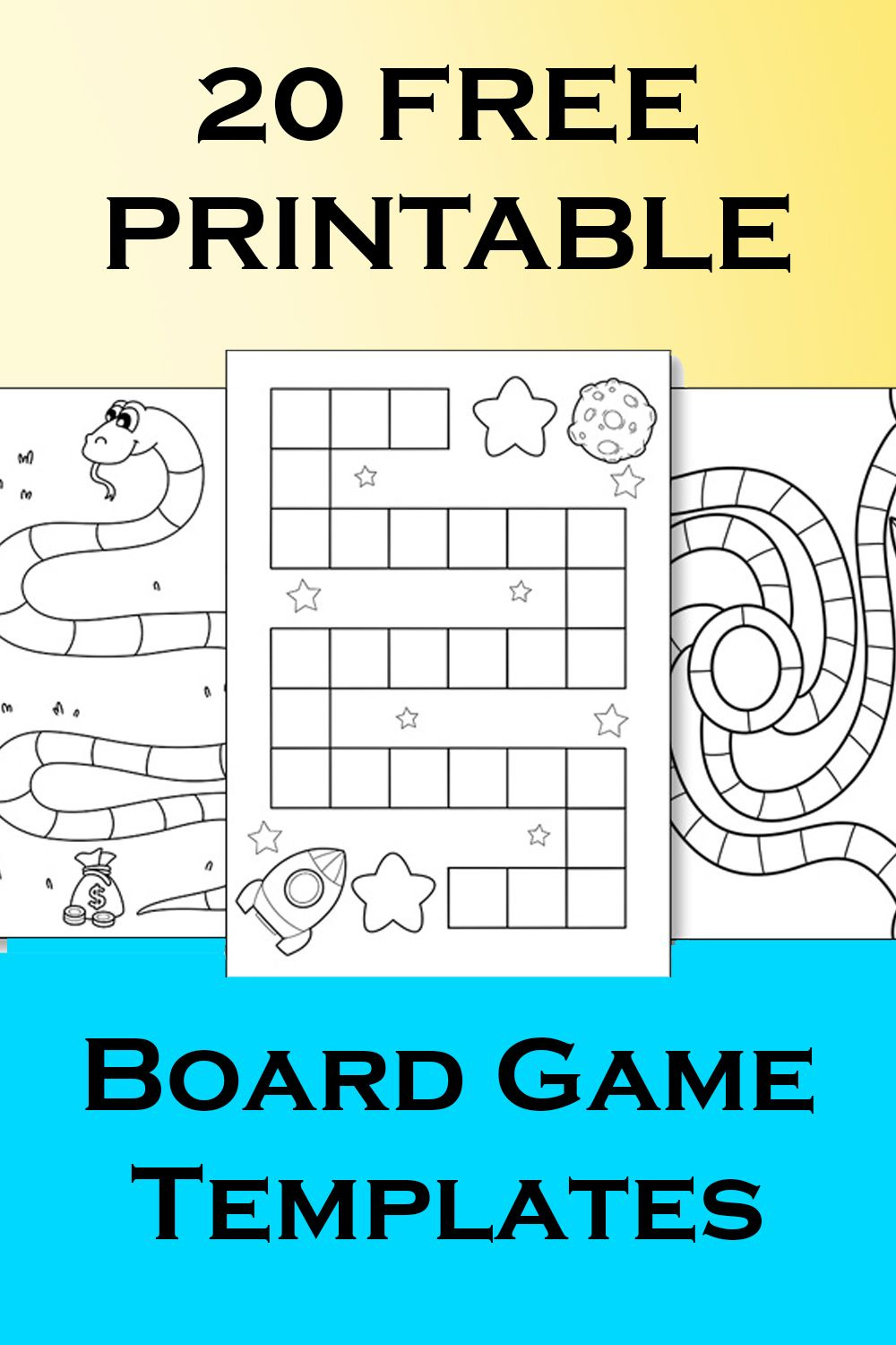 20 Free Printable Board Game Templates with regard to Free Printable Board Game Template