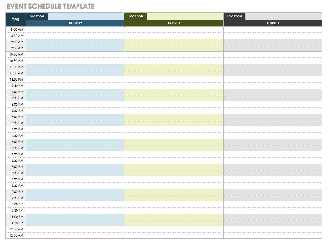 21 Free Event Planning Templates | Smartsheet within Free Printable Event Planning Template
