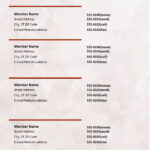 22 Free Church Directory Templates (+Examples) ᐅ Templatelab Regarding Free Printable Church Directory Template