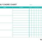 23 Free Chore Chart Templates For Kids ᐅ Templatelab For Free Printable Daily Chore Chart Template