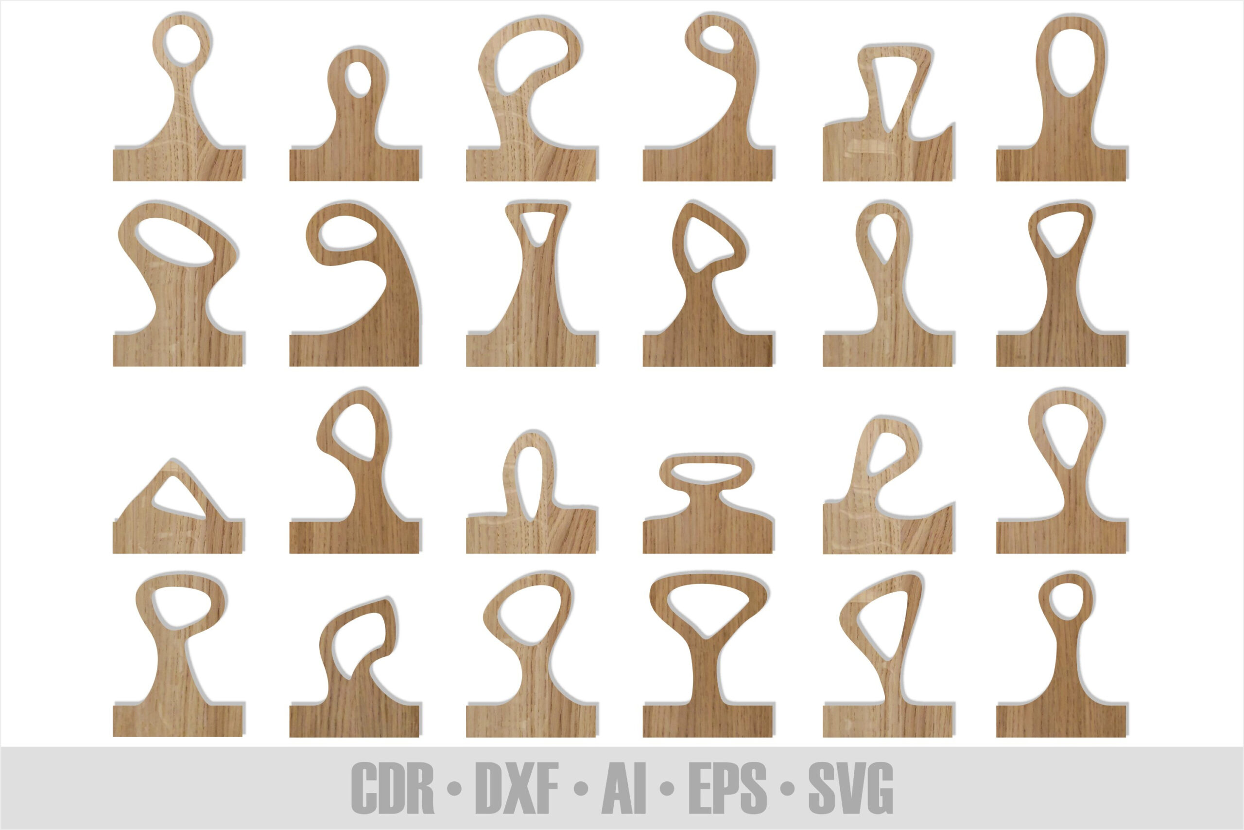 24 Cutting Board Handle Templates Set #3 Svg Dxf Pdf in Free Printable Charcuterie Board Handle Template