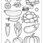 24 Vegetable Coloring Pages (Free Pdf Printables) Pertaining To Free Printable Fruit And Vegetable Template