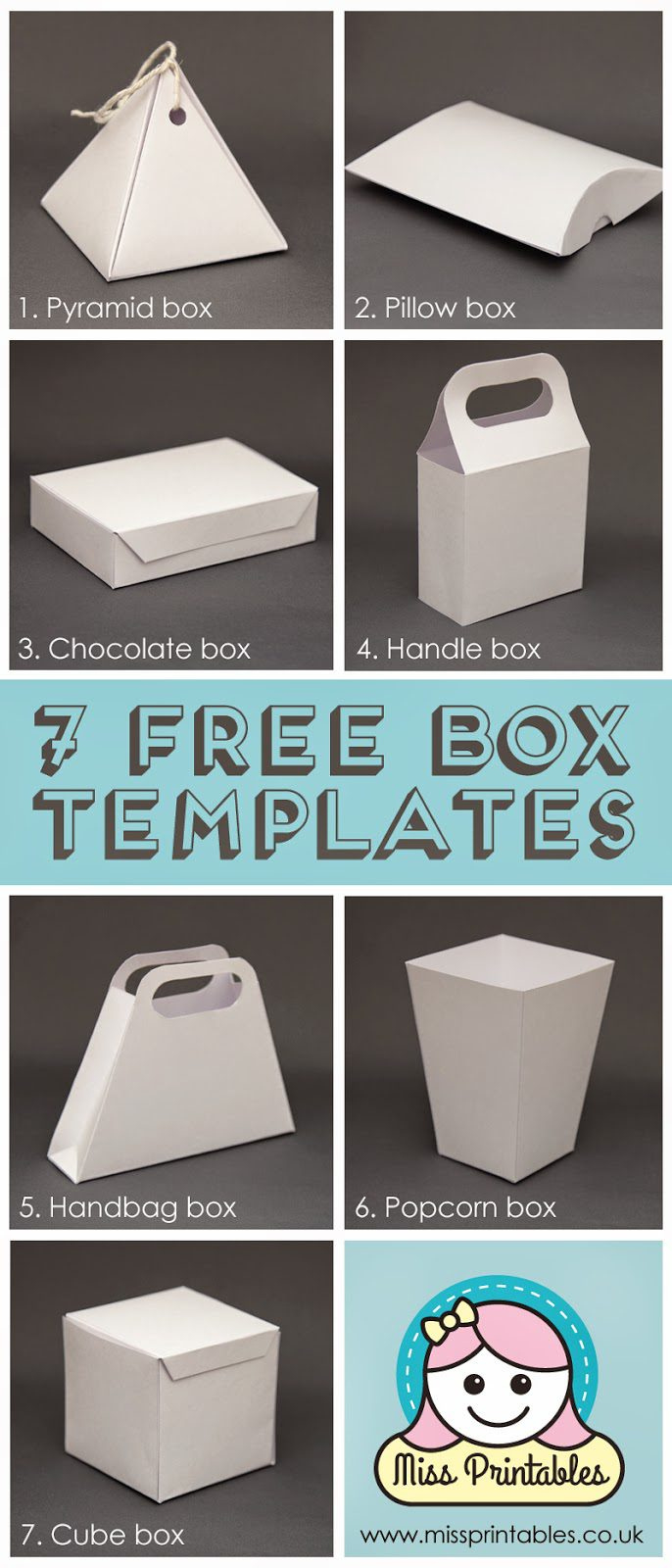 25 Plus Awesome Free Paper Box And Bag Templates — Epc Crafts with Free Printable Candy Box Template