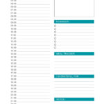 25 Printable Daily Planner Templates (Free In Word/Excel/Pdf) Within Free Printable Daily Journal Template