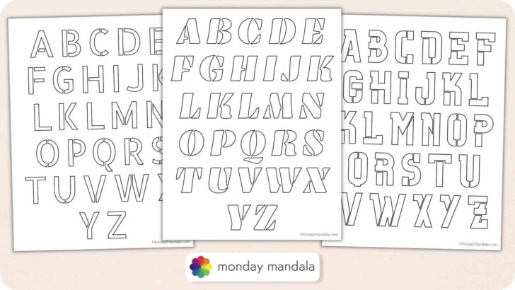 Free Printable Alphabet Stencils Template