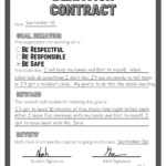 28 Turnkey Behavior Contract Templates To Open The Door To Better In Free Printable Behavior Contract Template