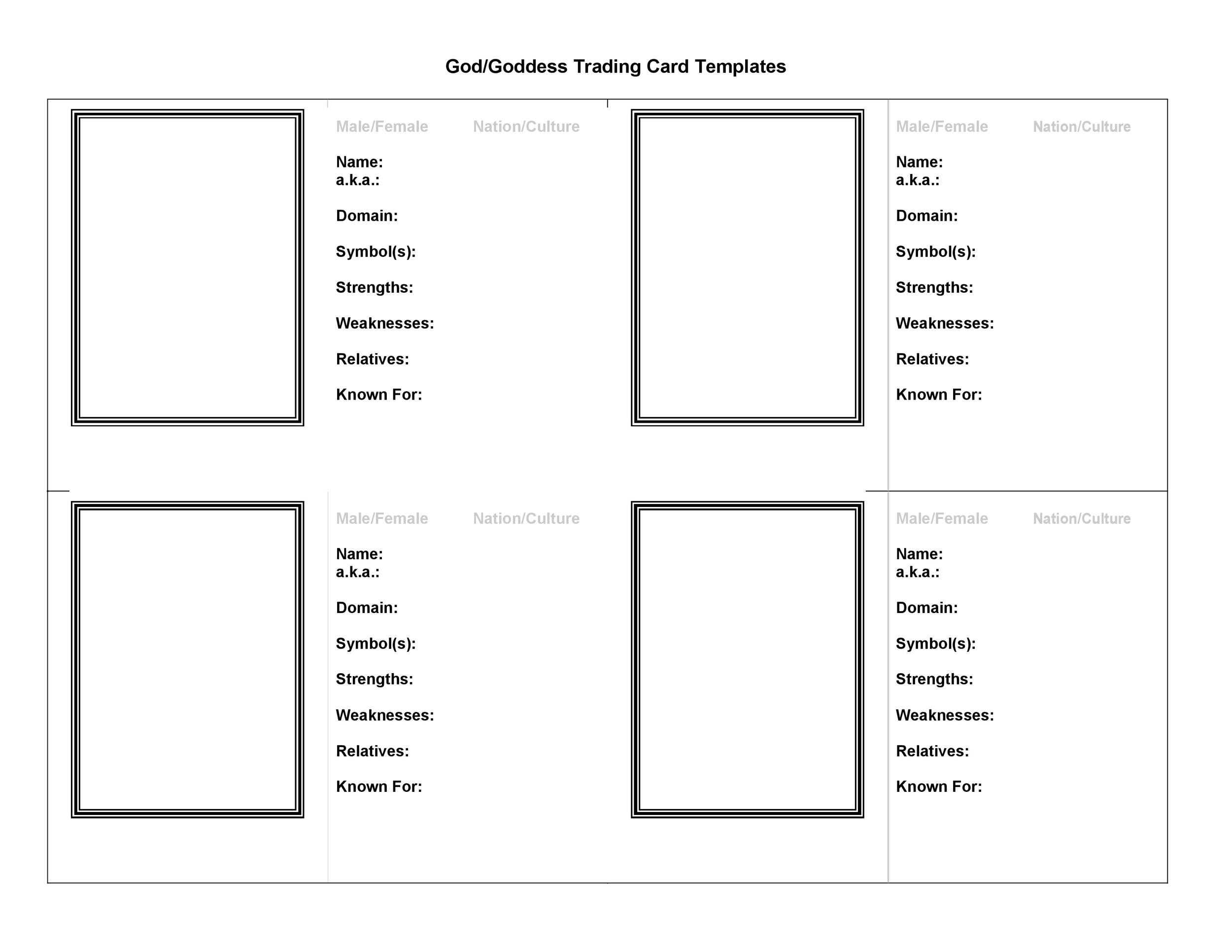 33 Free Trading Card Templates (Baseball, Football, Etc..) ᐅ with Free Printable Baseball Card Template