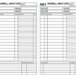 33 Printable Baseball Lineup Templates [Free Download] ᐅ Templatelab In Free Printable Baseball Lineup Template