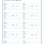 37 Free Email List Templates (Pdf, Ms Word & Excel) ᐅ Templatelab Throughout Free Printable Email List Template