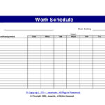 37 Free Employee Schedule Templates (Excel, Word, Pdf) With Regard To Free Printable Employee Schedule Template