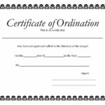 38 Ordination Certificate Templates (Free Printables) For Free Printable Certificate Of Ordination Template