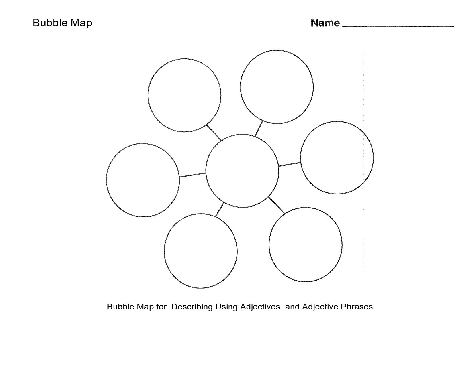 39 Printable Bubble Map Templates (Word, Pdf, Powerpoint) with Free Printable Bubble Map Template