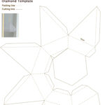 3D Diamond Template Print Colour In Classic Diamond Ornament Shape White A4  Card Print Cut Out Diy Accessories Hanging Diamond Jpg Download For Free Printable 3D Diamond Template