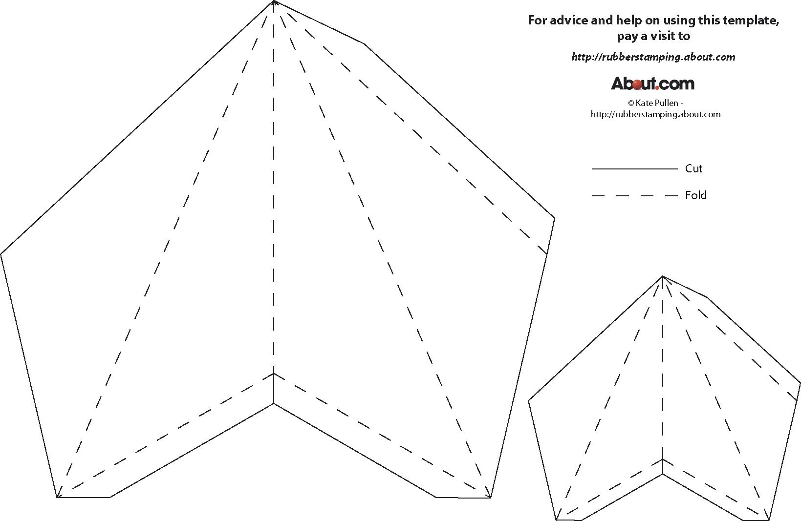 3D Paper Star Ornament Instructions And Template throughout Free Printable 3D Star Template