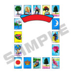 4 Loteria Blank Flyer Template Centered On A Ready To Print Letter With Regard To Free Printable Blank Loteria Template