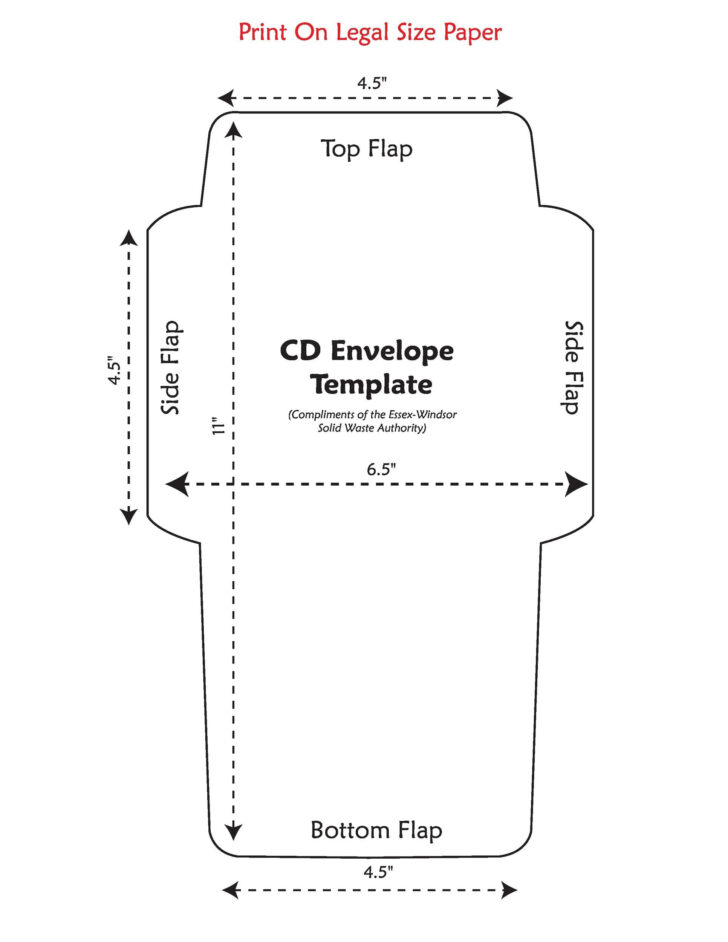 Free Printable Envelope Size 10 Template