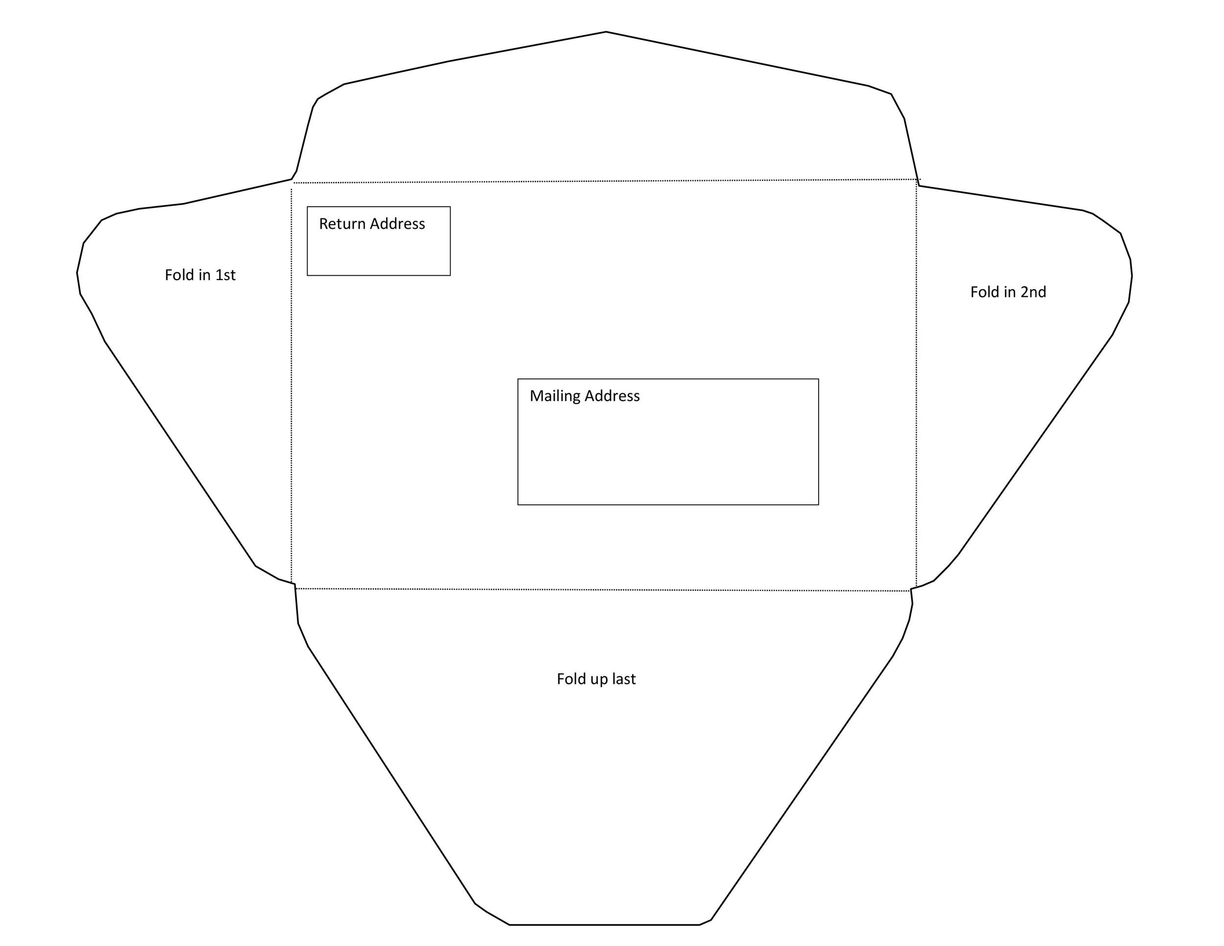 40+ Free Envelope Templates (Word + Pdf) ᐅ Templatelab in Free Printable A7 Envelope Template