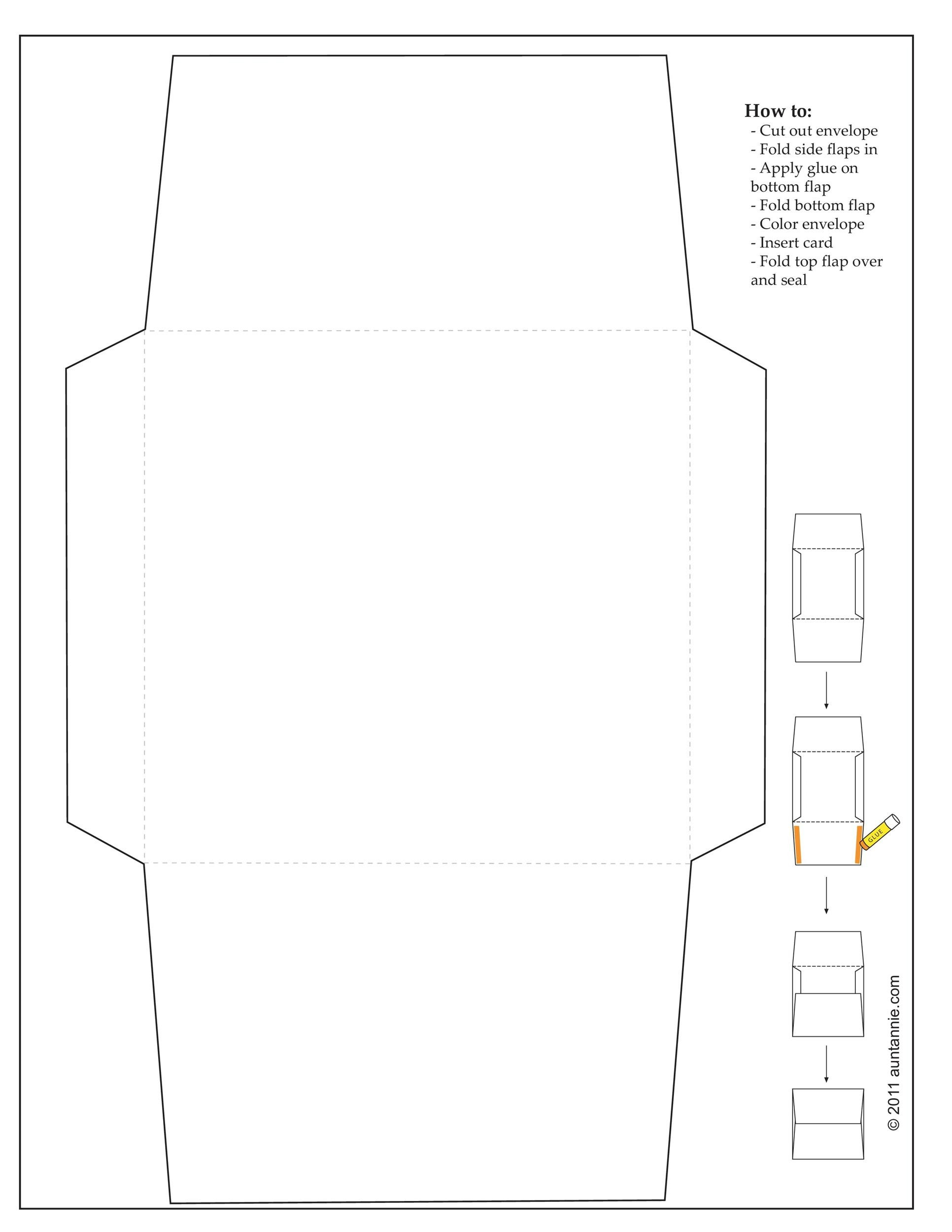 40+ Free Envelope Templates (Word + Pdf) ᐅ Templatelab within Free Printable A7 Envelope Template