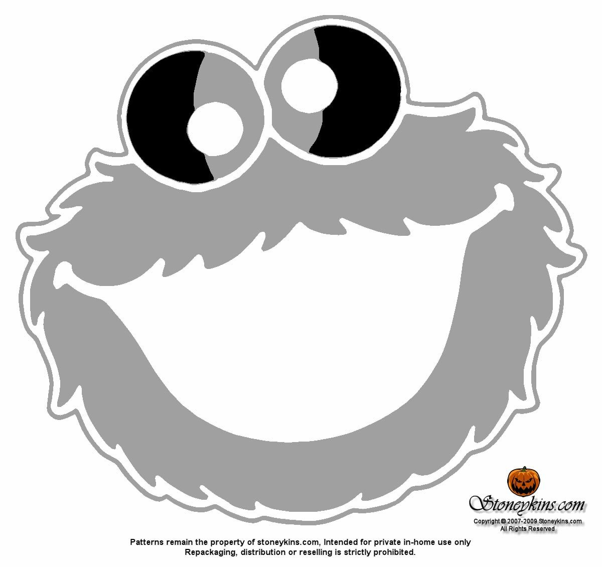 43 Free Templates For The Coolest Jack-O&amp;#039;-Lantern On The Block throughout Free Printable Cookie Monster Face Template