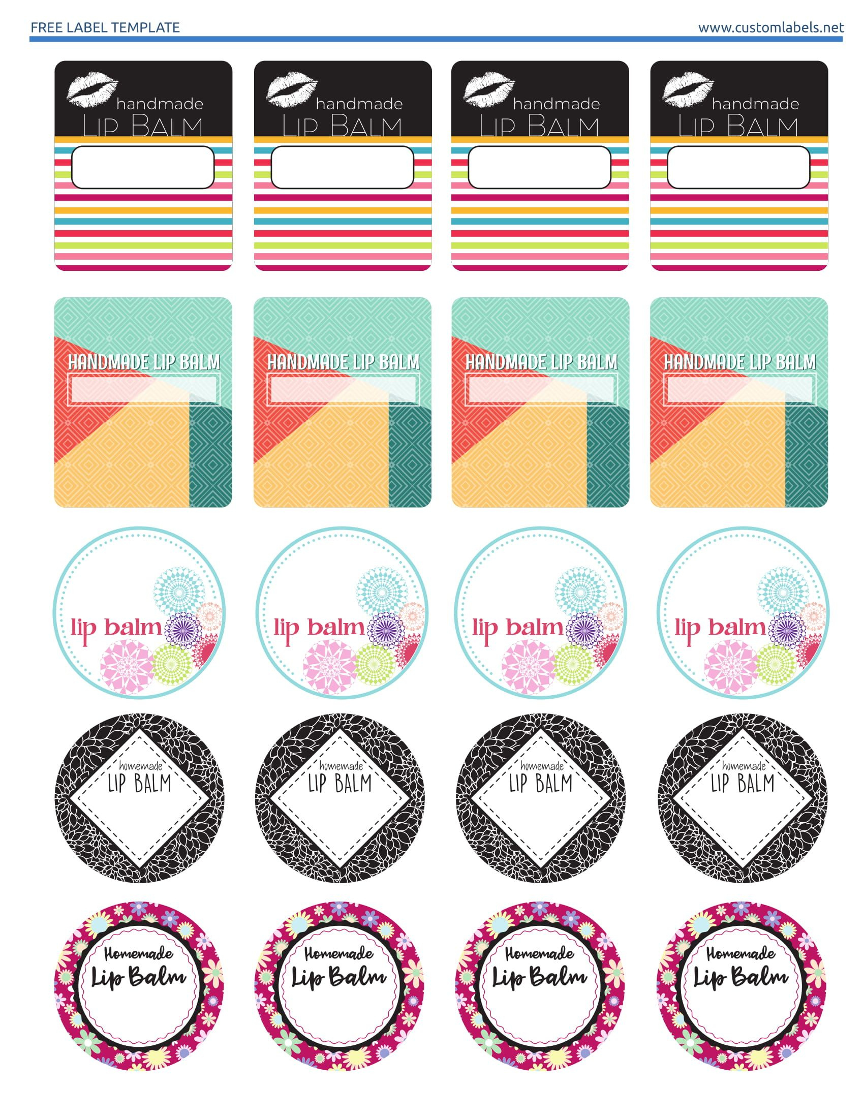 440 Best Labels Ideas | Labels, Printable Labels, Labels inside Free Printable Chapstick Label Template