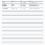 48 Phone & Email Contact List Templates [Word, Excel, Pdf] Pertaining To Free Printable Address Book Template Microsoft