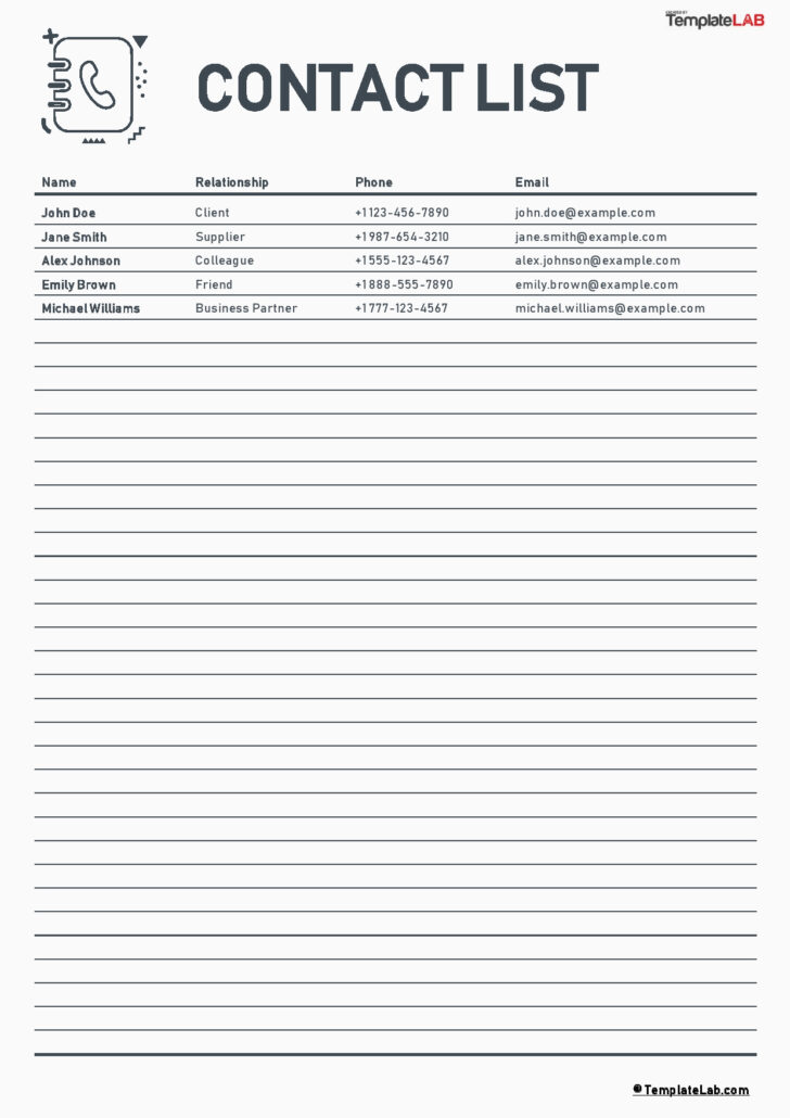 Free Printable Address Book Template Microsoft