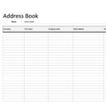 48 Phone & Email Contact List Templates [Word, Excel, Pdf] With Free Printable Address Book Template Microsoft