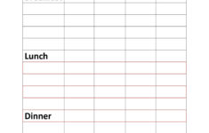 49 Simple Food Diary Templates & Food Log Examples within Free Printable Food Log Template