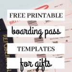 5 Free Boarding Pass Templates For Gifts For Free Printable Boarding Pass Template For Gift