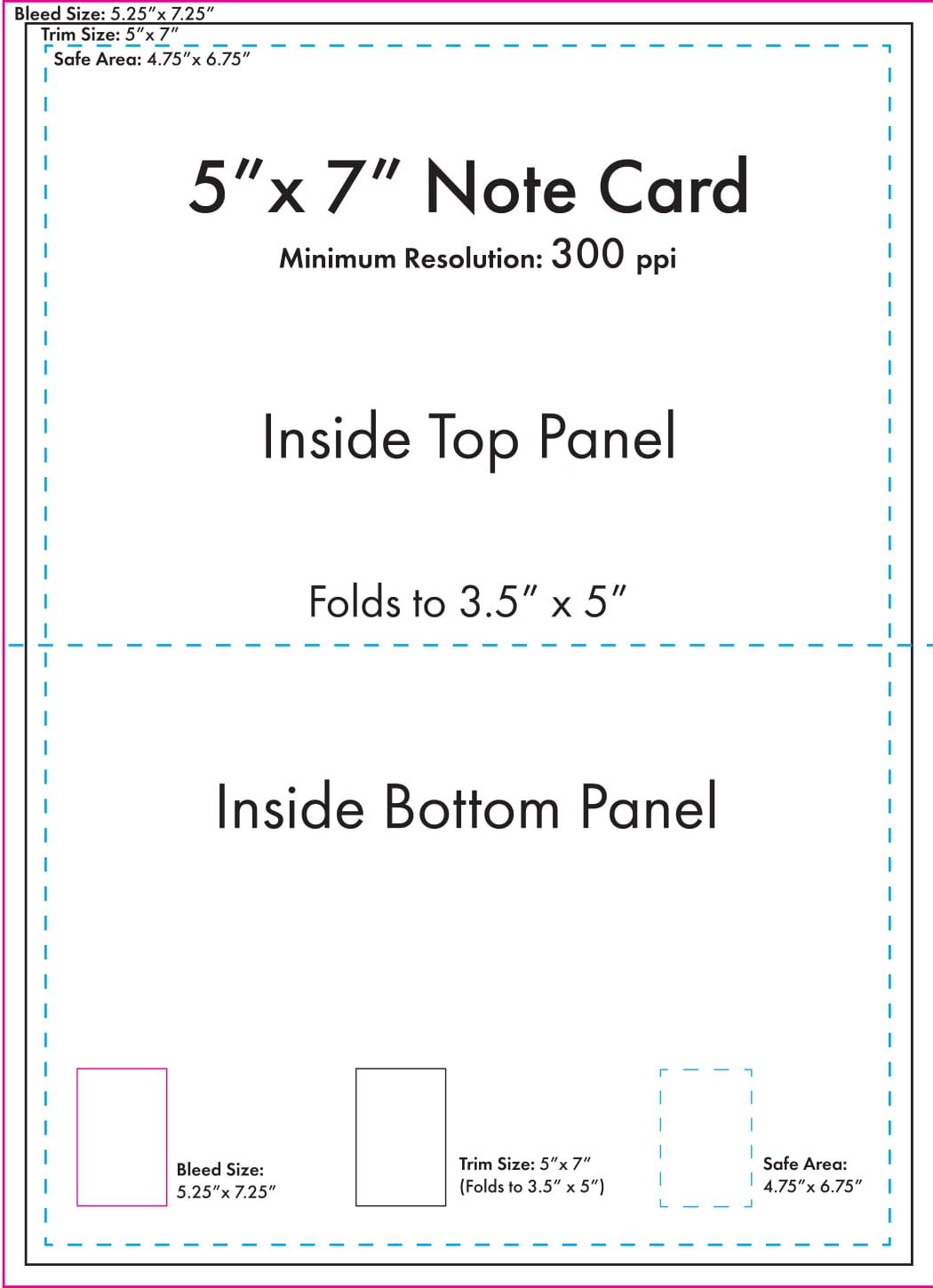 5&amp;quot; X 7&amp;quot; Note Card Template - U.s. Press regarding Free Printable 5X7 Card Template