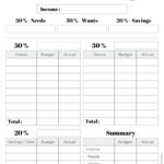 50/30/20 Budget Template   5 Cute (&Free!) Budgeting Planners In Free Printable 50 30 20 Budget Spreadsheet Template