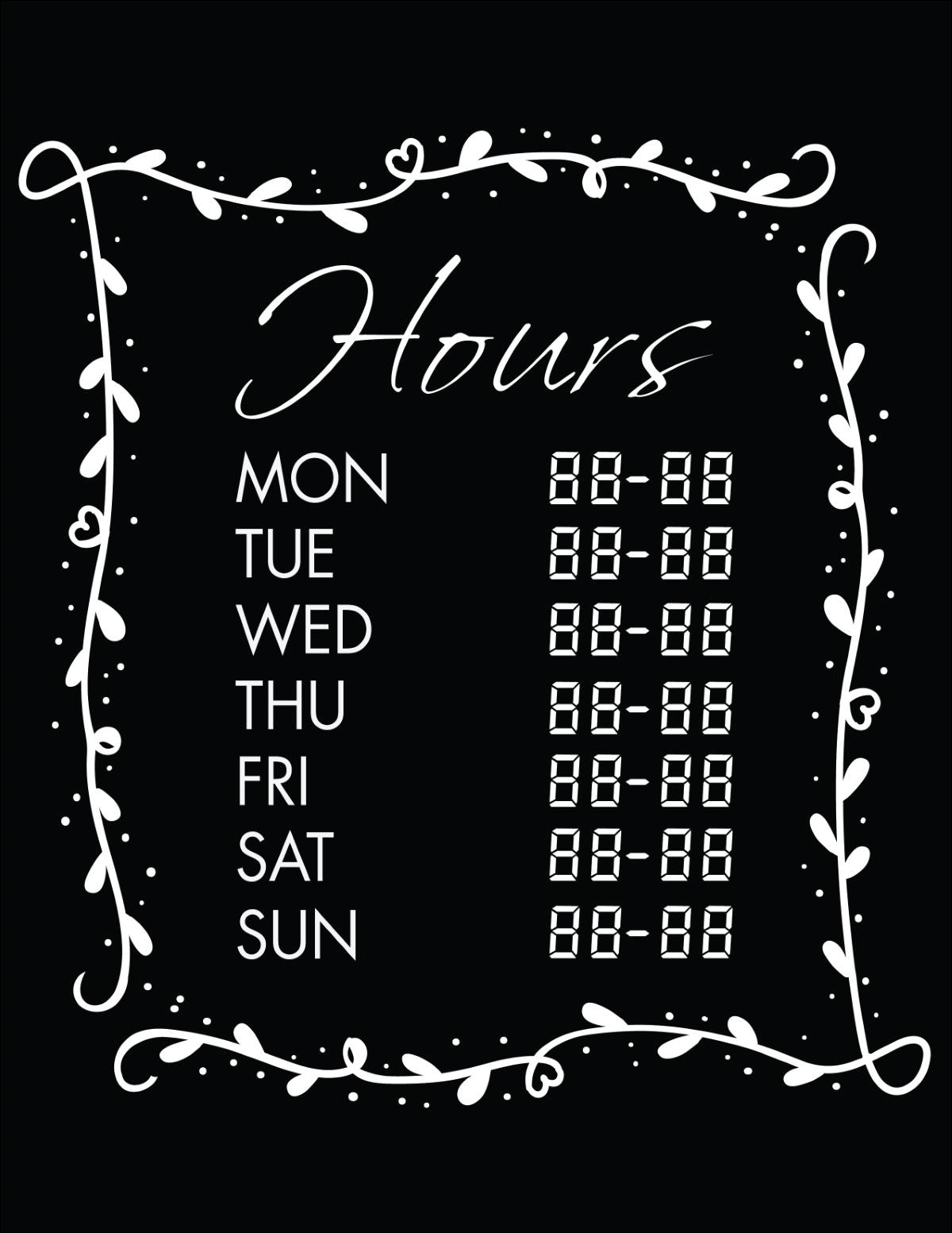 50 Free Business Hours Of Operation Sign Templates | Customize &amp;amp; Print regarding Free Printable Business Hours Template