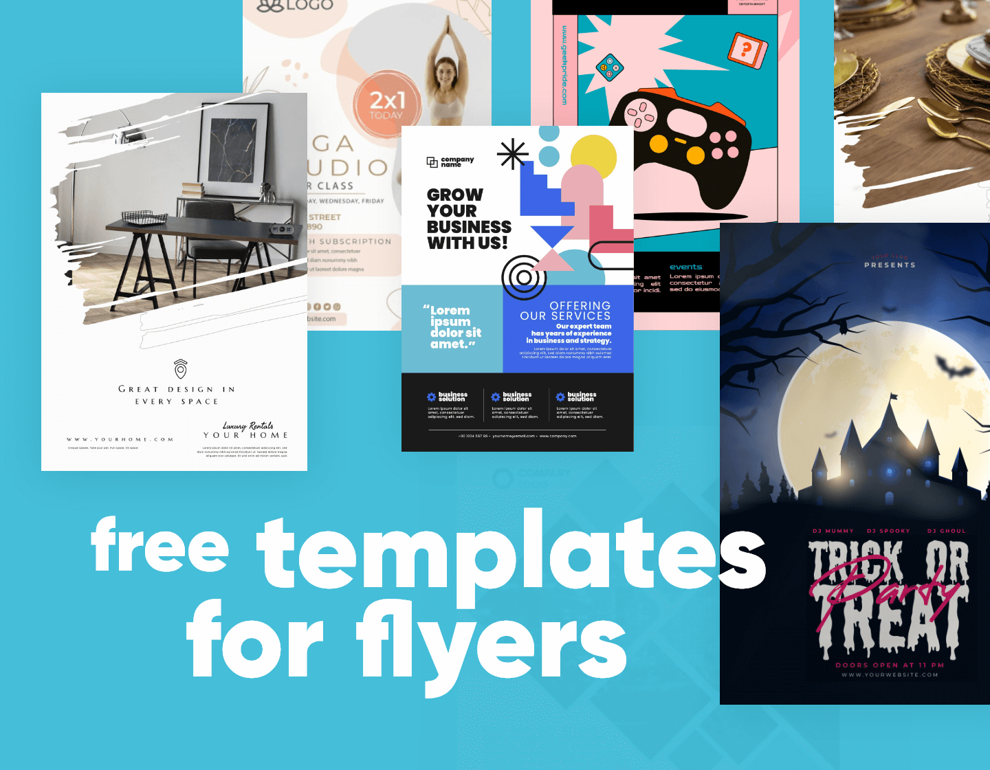 50 Free Templates For Flyers To Customize And Print For Every Occasion for Free Printable Flyer Template