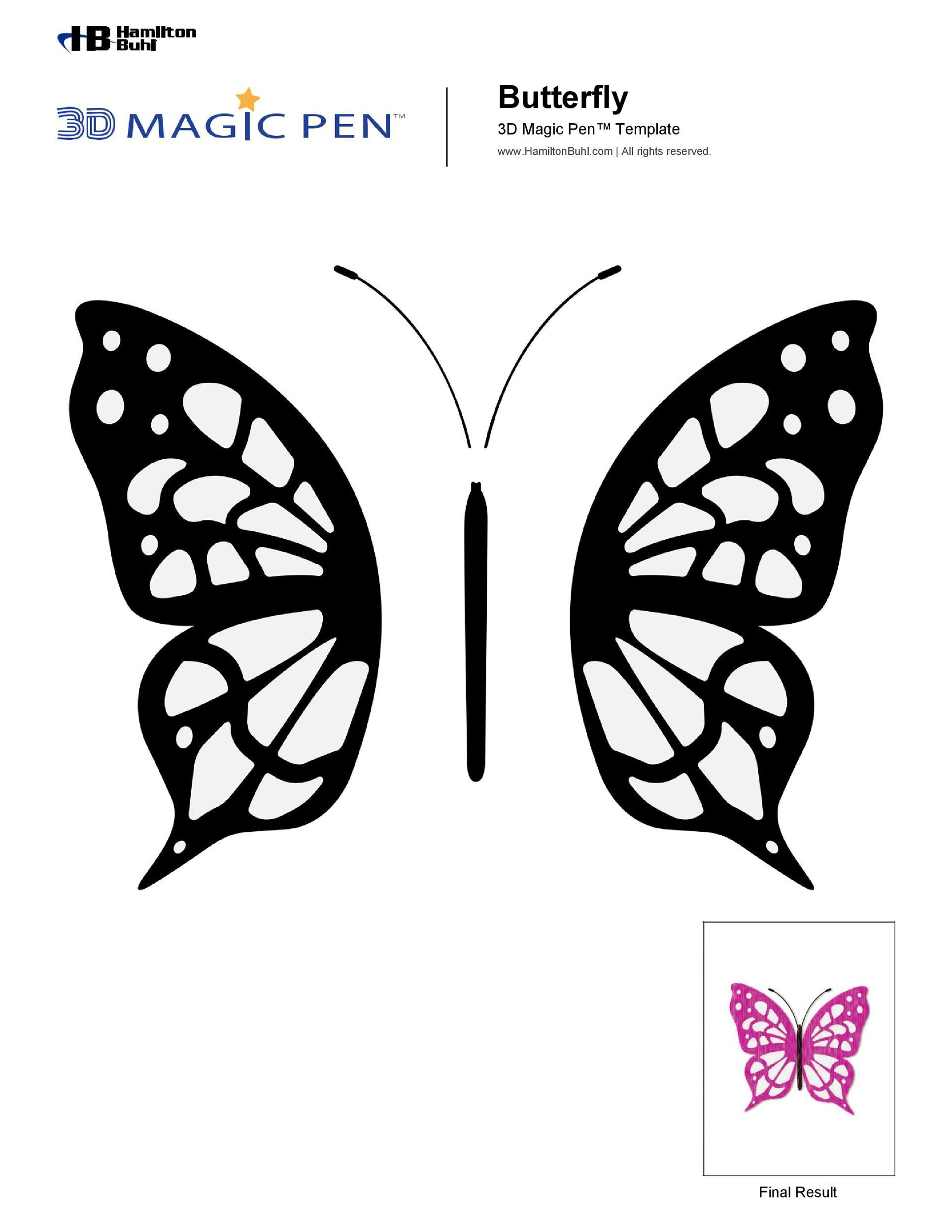 50 Printable &amp;amp; Cut Out Butterfly Templates 🦋 ᐅ Templatelab regarding Free Printable Butterfly Wings Template