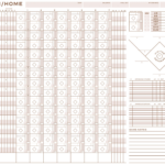 6 Free Printable Baseball Scorecards/Scorebook Pages Within Free Printable Baseball Scorecard Template