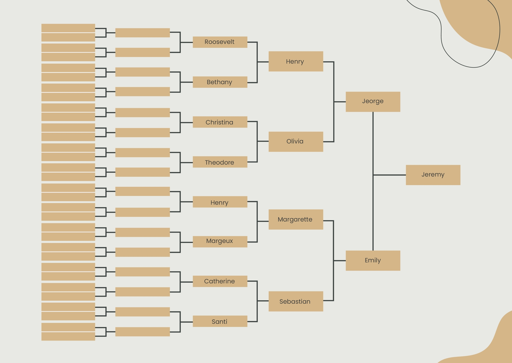 6 Generation Family Tree Chart In Illustrator, Pdf - Download within Free Printable 6 Generation Family Tree Template