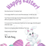 7 Adorable Easter Bunny Letters   Cassie Smallwood In Free Printable Easter Bunny Letter Template