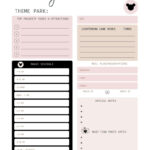 7 Day Disney World Itinerary With Free Disney Planning Printables Inside Free Printable Disney Itinerary Template